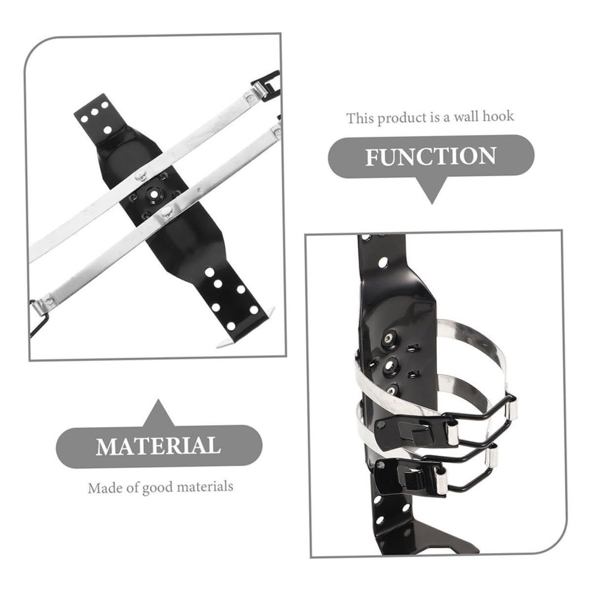 2 Pcs Fire Extinguisher Mounting Kit Wall Bracket Holder J78858