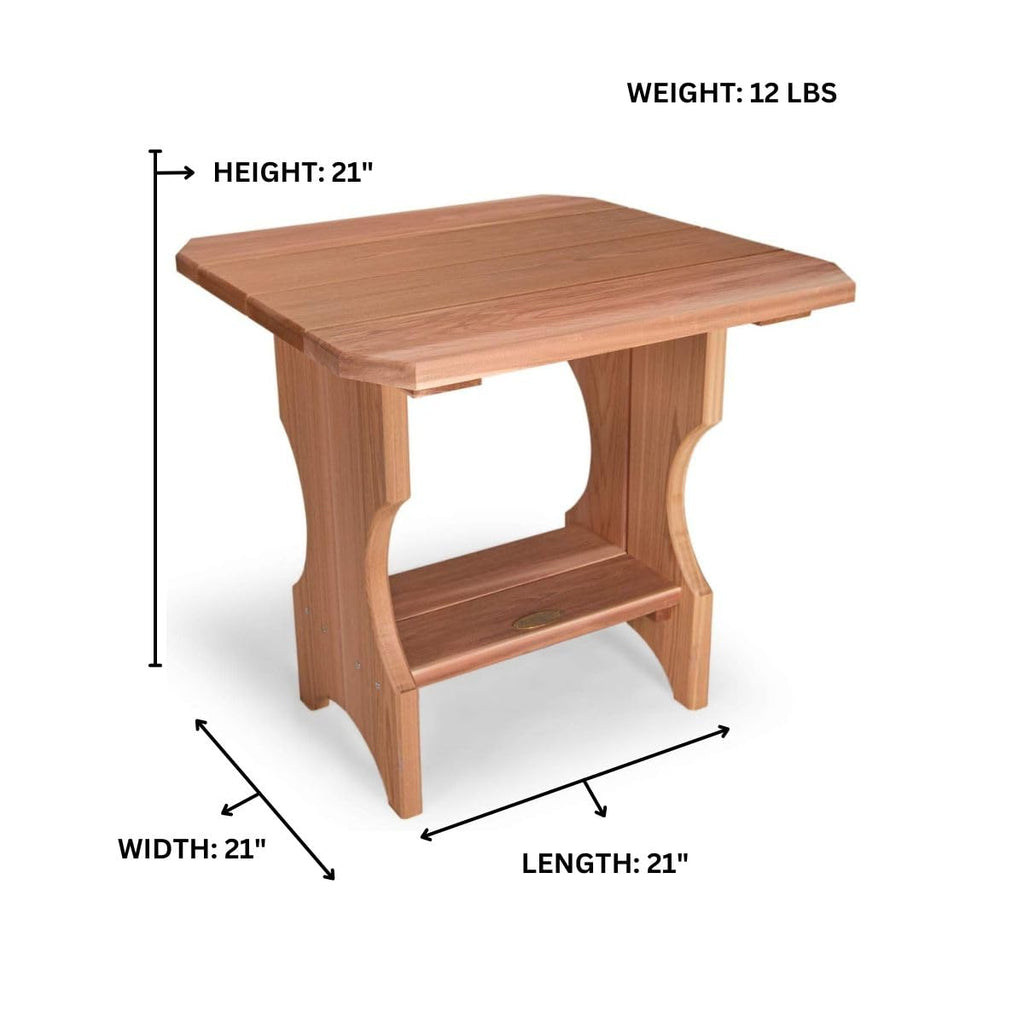 3-Piece Cedar Chair and Table Set A50243