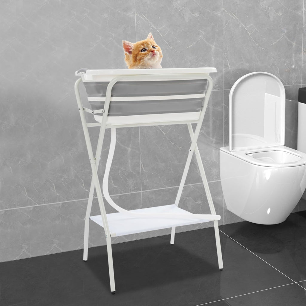 Foldable 2 in 1 Pet Bathtub with Stand D3551