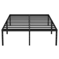 Black 18 Inch Metal Platform Full Bed Frame P7492