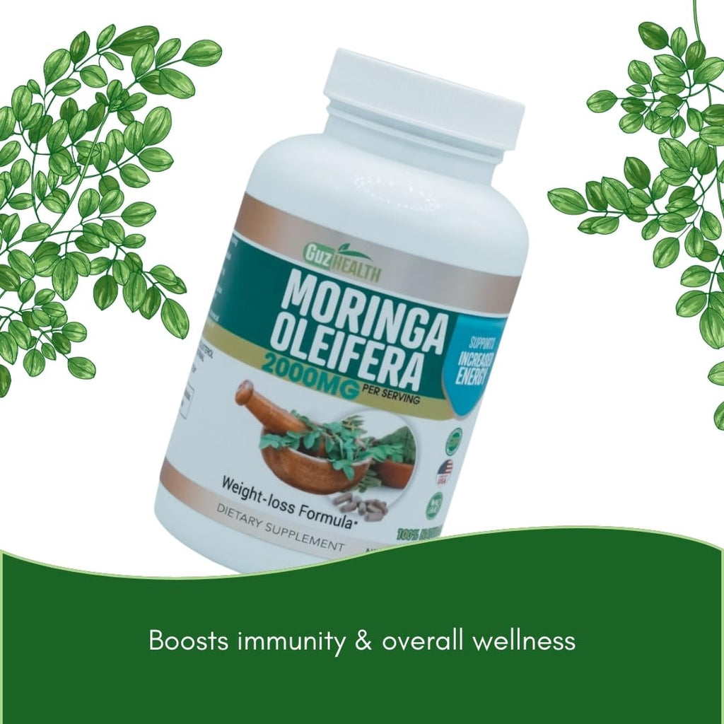 Moringa Oleifera 2000mg Capsules 120 Count X8229
