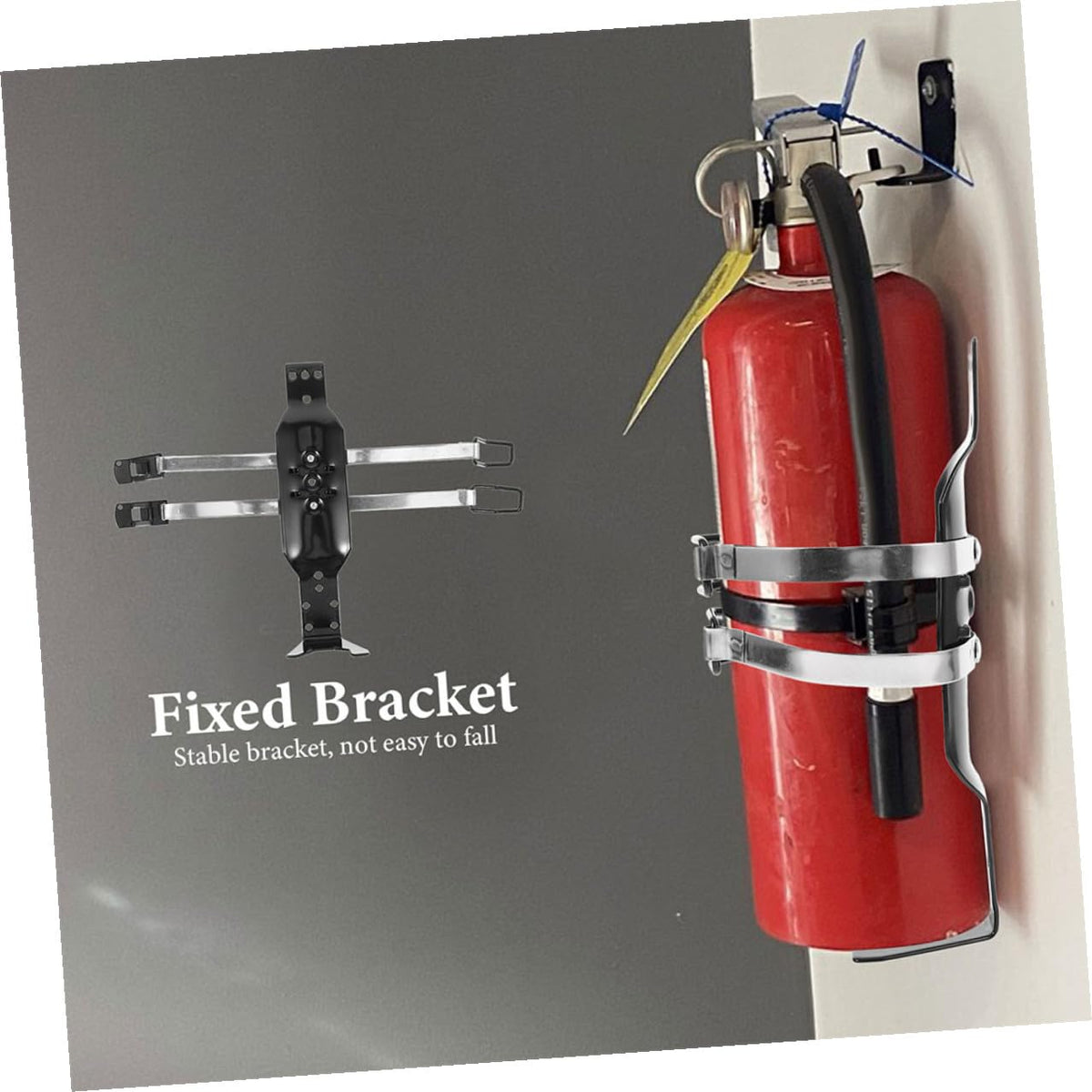 2 Pcs Fire Extinguisher Mounting Kit Wall Bracket Holder J78858