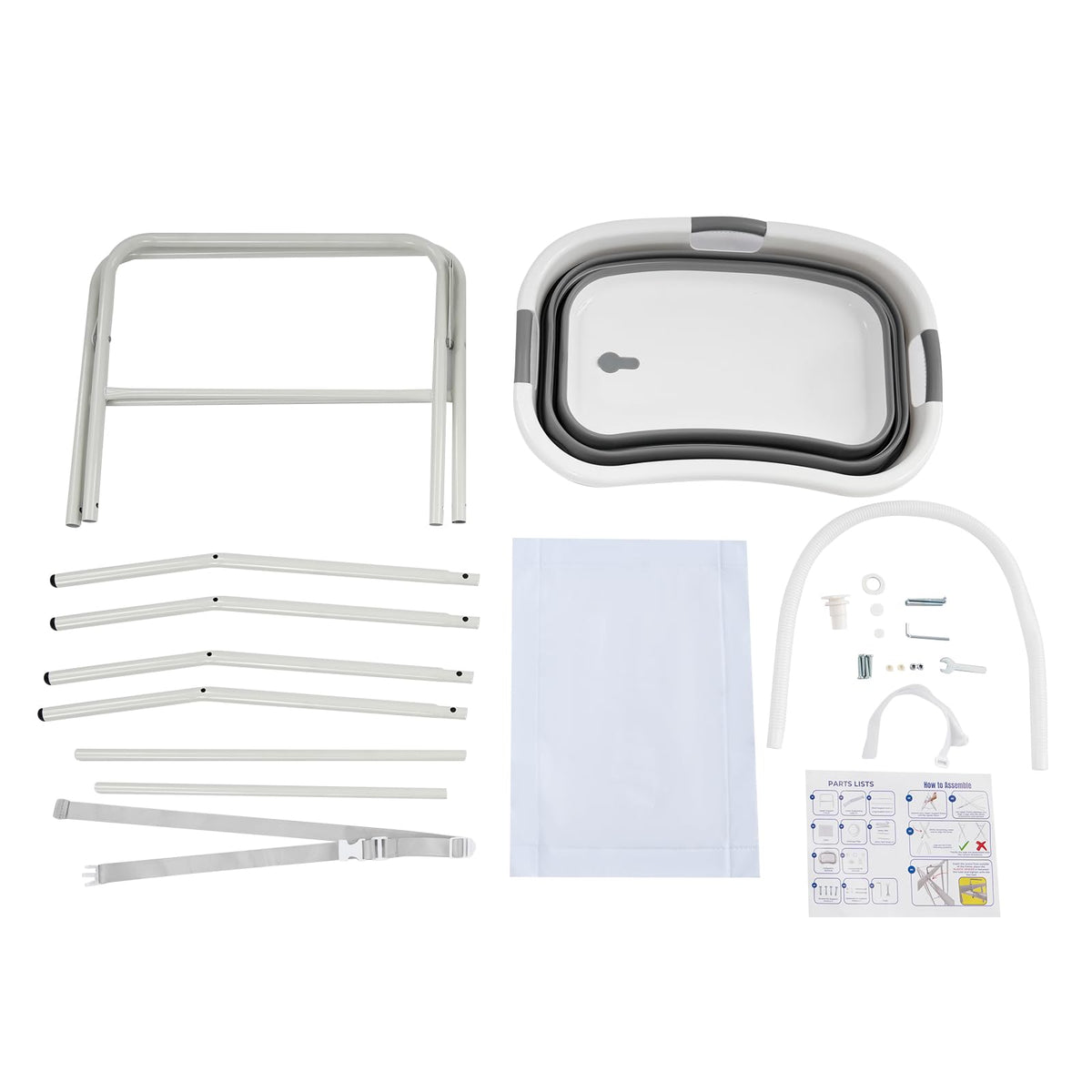 Foldable 2 in 1 Pet Bathtub with Stand D3551