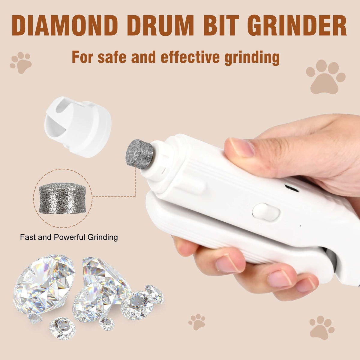 2-in-1 Dog Nail Grinder & Clippers with Light W4892
