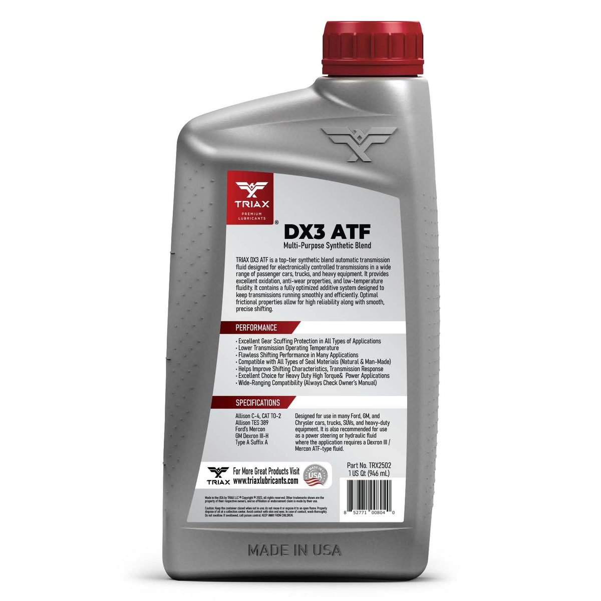 Multi-Purpose High Mileage Automatic Transmission Fluid (1 Quart) T62278