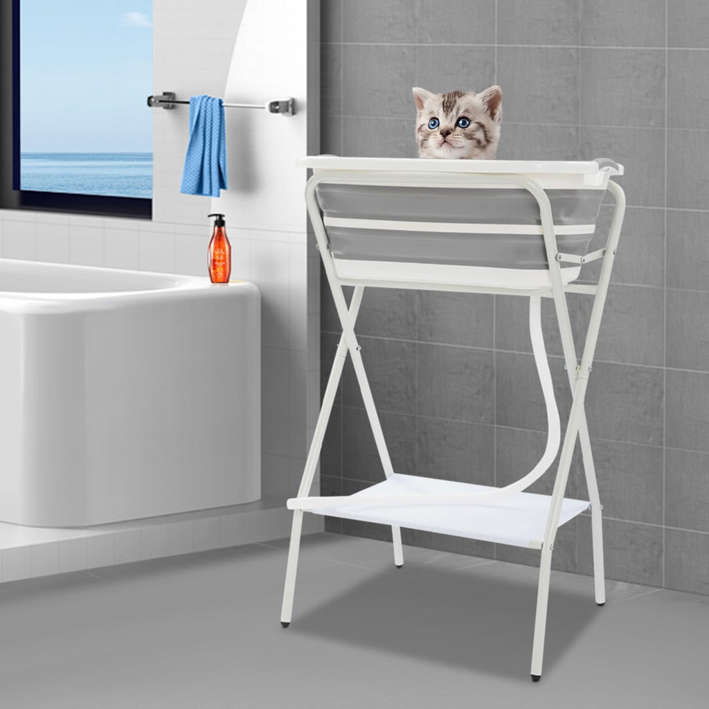 Foldable 2 in 1 Pet Bathtub with Stand D3551