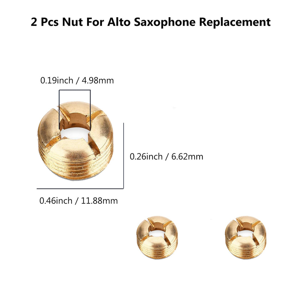 Alto Sax Repair Parts Screws and 25pcs Sax Pads P102