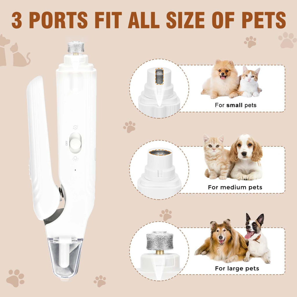 2-in-1 Dog Nail Grinder & Clippers with Light W4892