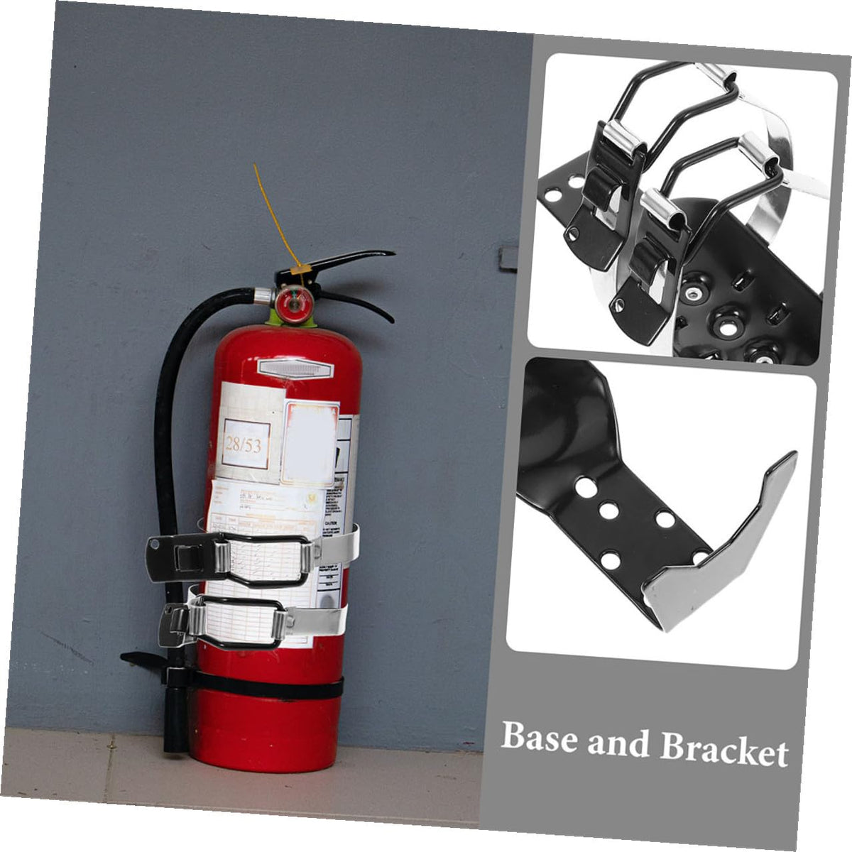 2 Pcs Fire Extinguisher Mounting Kit Wall Bracket Holder J78858
