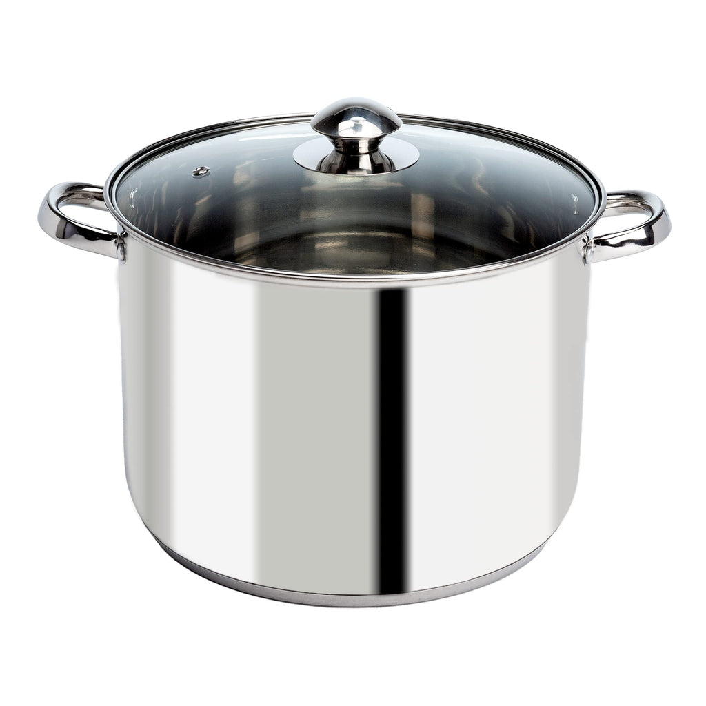 Stainless Steel 8-Quart Stock Pot with Glass Lid X23882