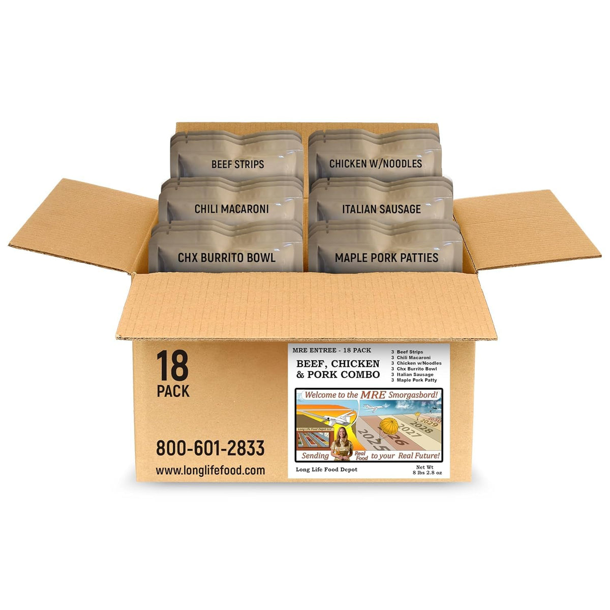 Beef Chicken & Pork Main Courses 18-Pack J872646
