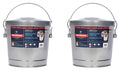 6 Gallon Galvanized Steel Storage Can or Waste Bin with Locking Lid L176204