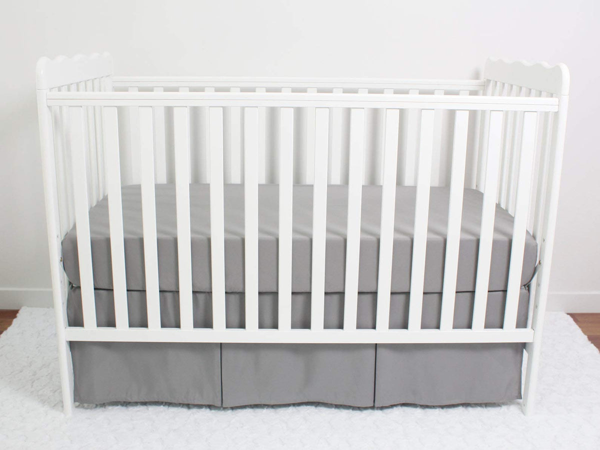 3-Pack Fitted Crib Sheets Set, 9" Deep Microfiber, Navy Blue Charcoal Gray K855