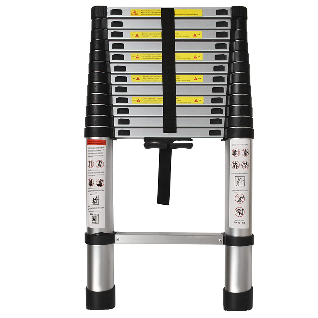 14.5 FT Aluminum Telescoping Ladder 330LB Capacity K532107