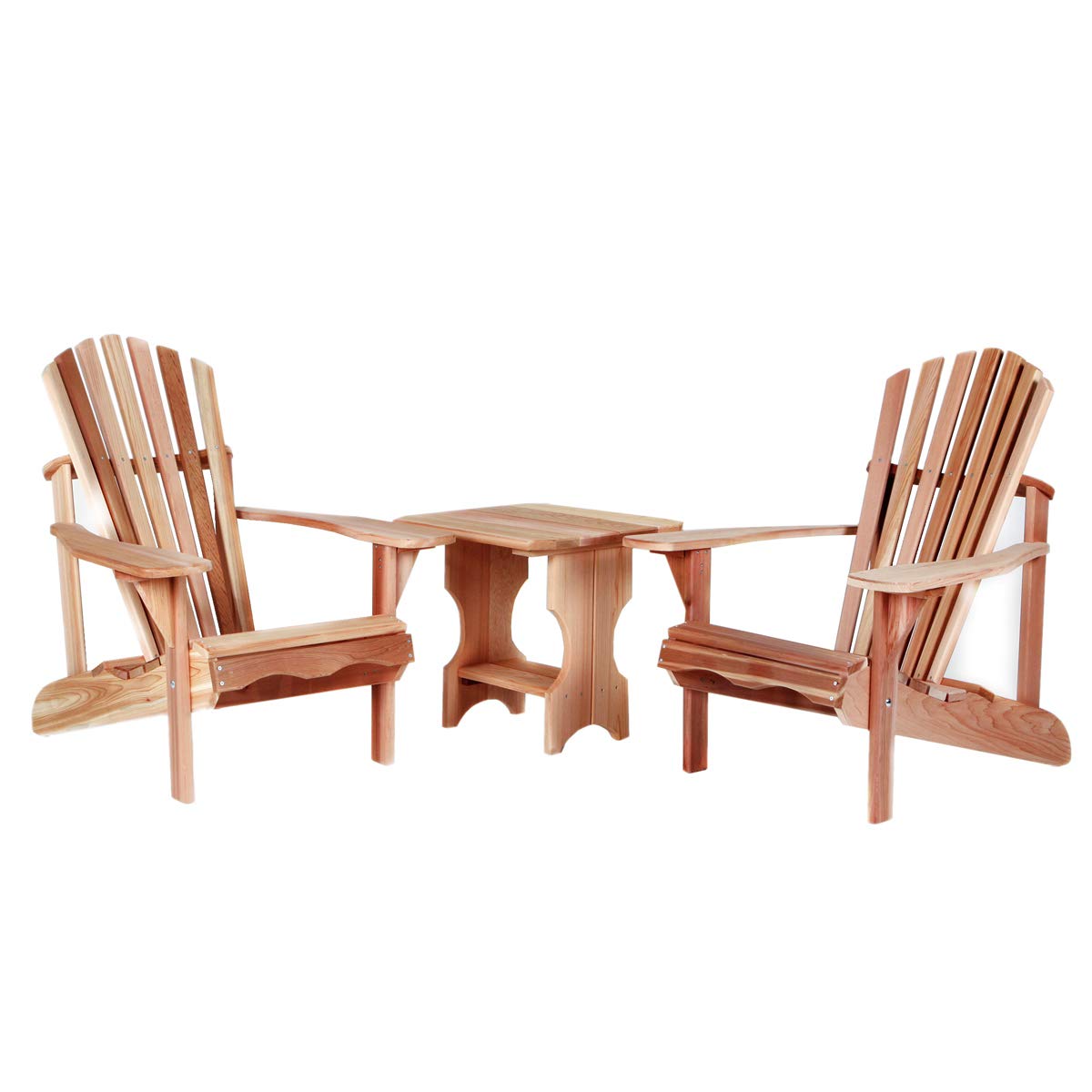 3-Piece Cedar Chair and Table Set A50243