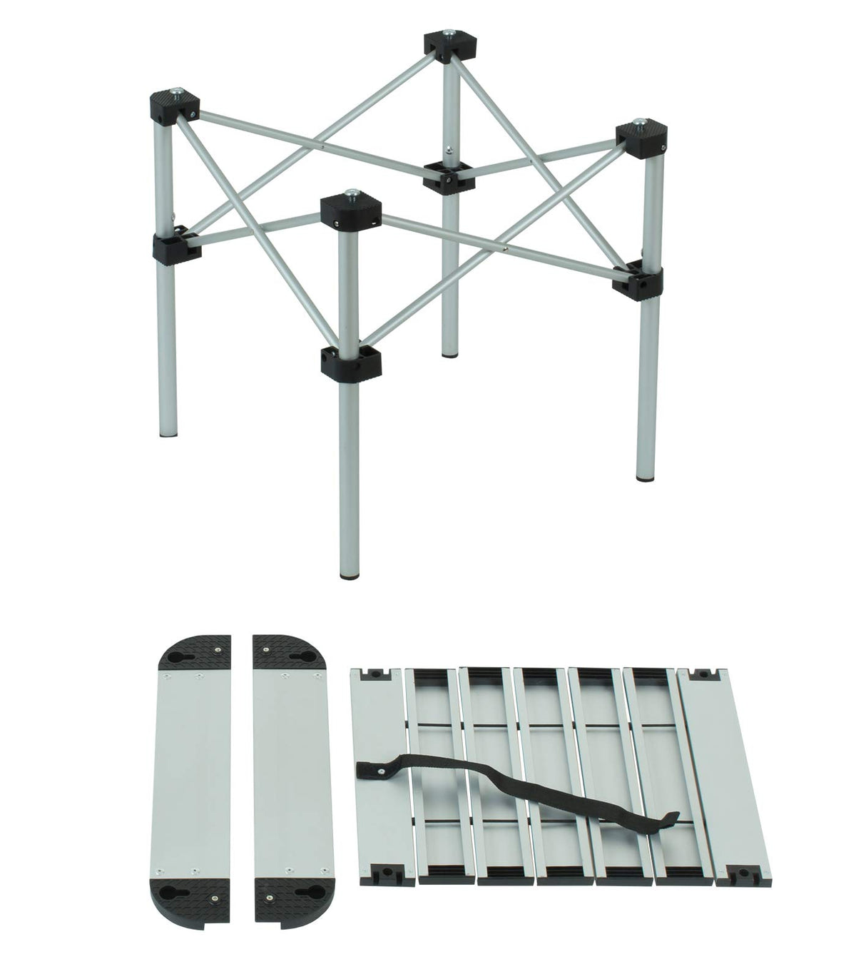 Lightweight Aluminum Folding Square Table C7846