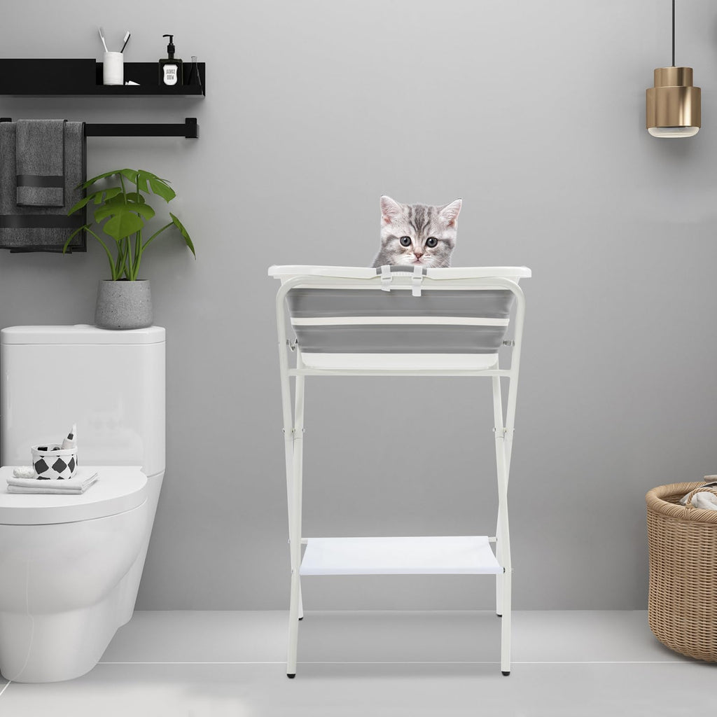 Foldable 2 in 1 Pet Bathtub with Stand D3551
