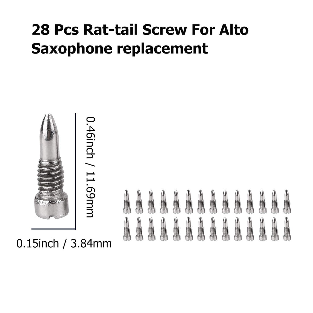 Alto Sax Repair Parts Screws and 25pcs Sax Pads P102