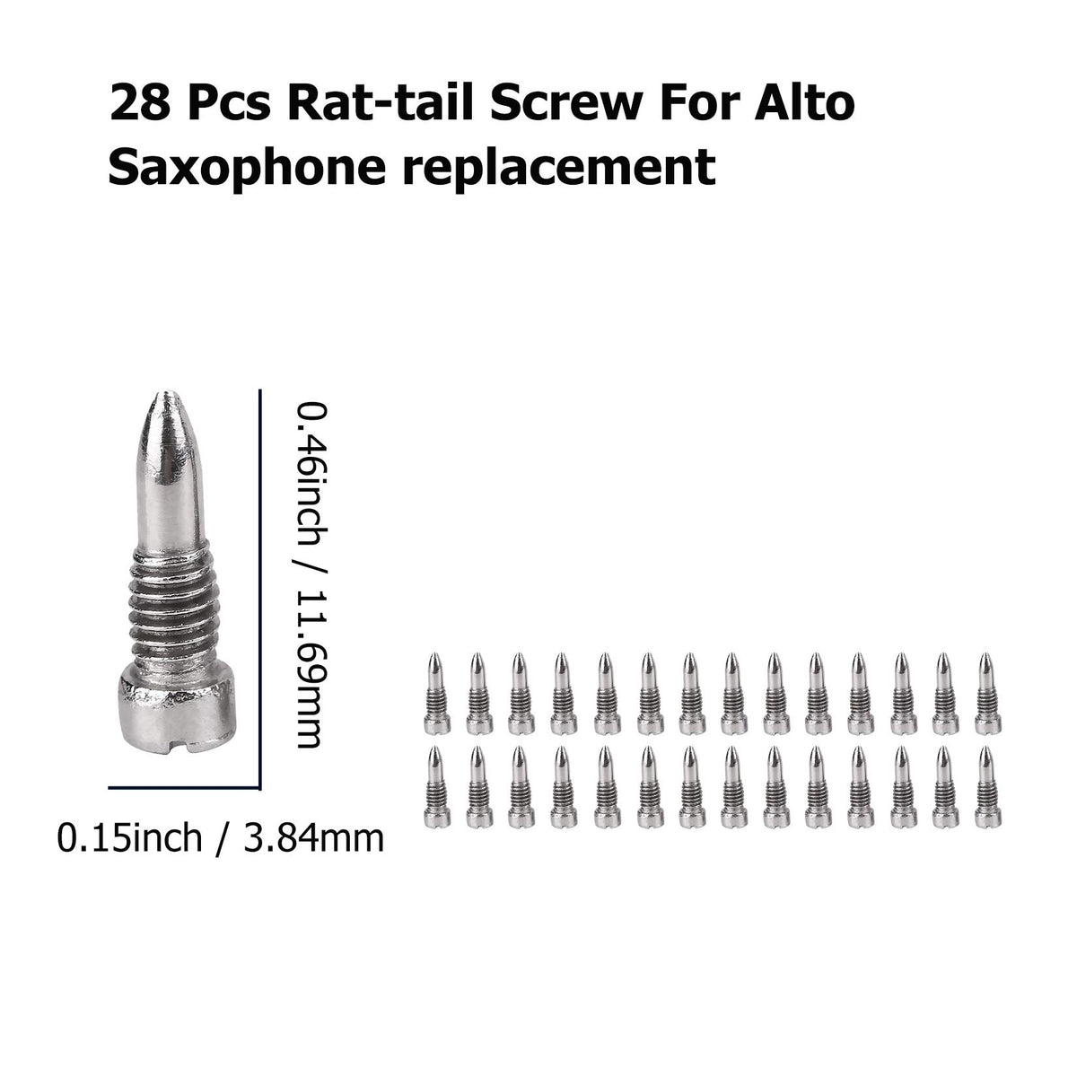 Alto Sax Repair Parts Screws and 25pcs Sax Pads P102