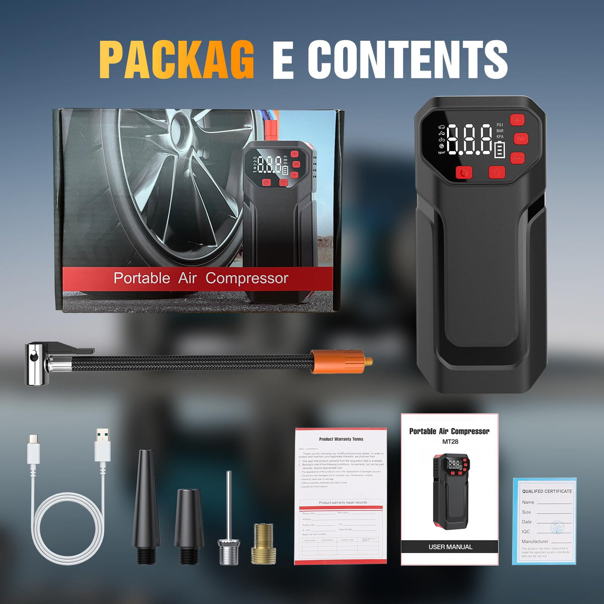 Portable Air Compressor 150PSI H2040