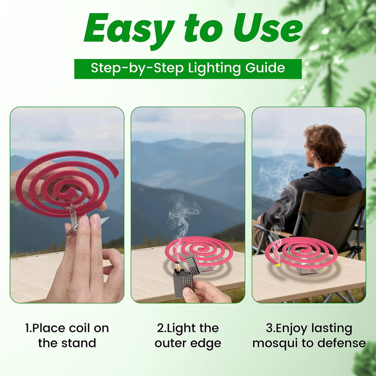 Mosquito Repellent Coils 28 Pack DEET Free 6 Hours N2235