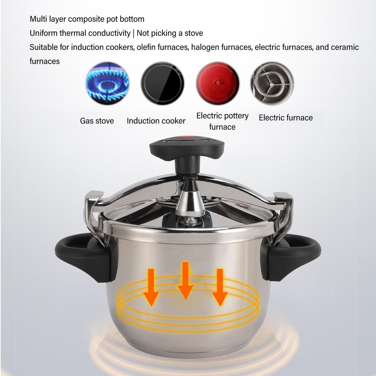 3L Stainless Steel Pressure Cooker M7260