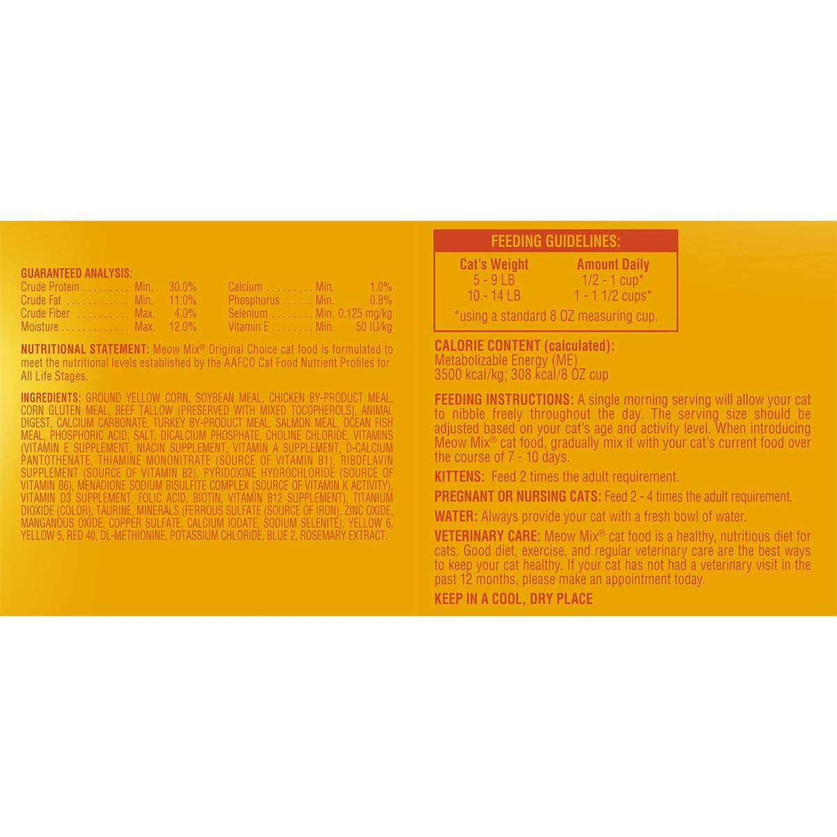 Original 3.15-Pound Cat Food U38369