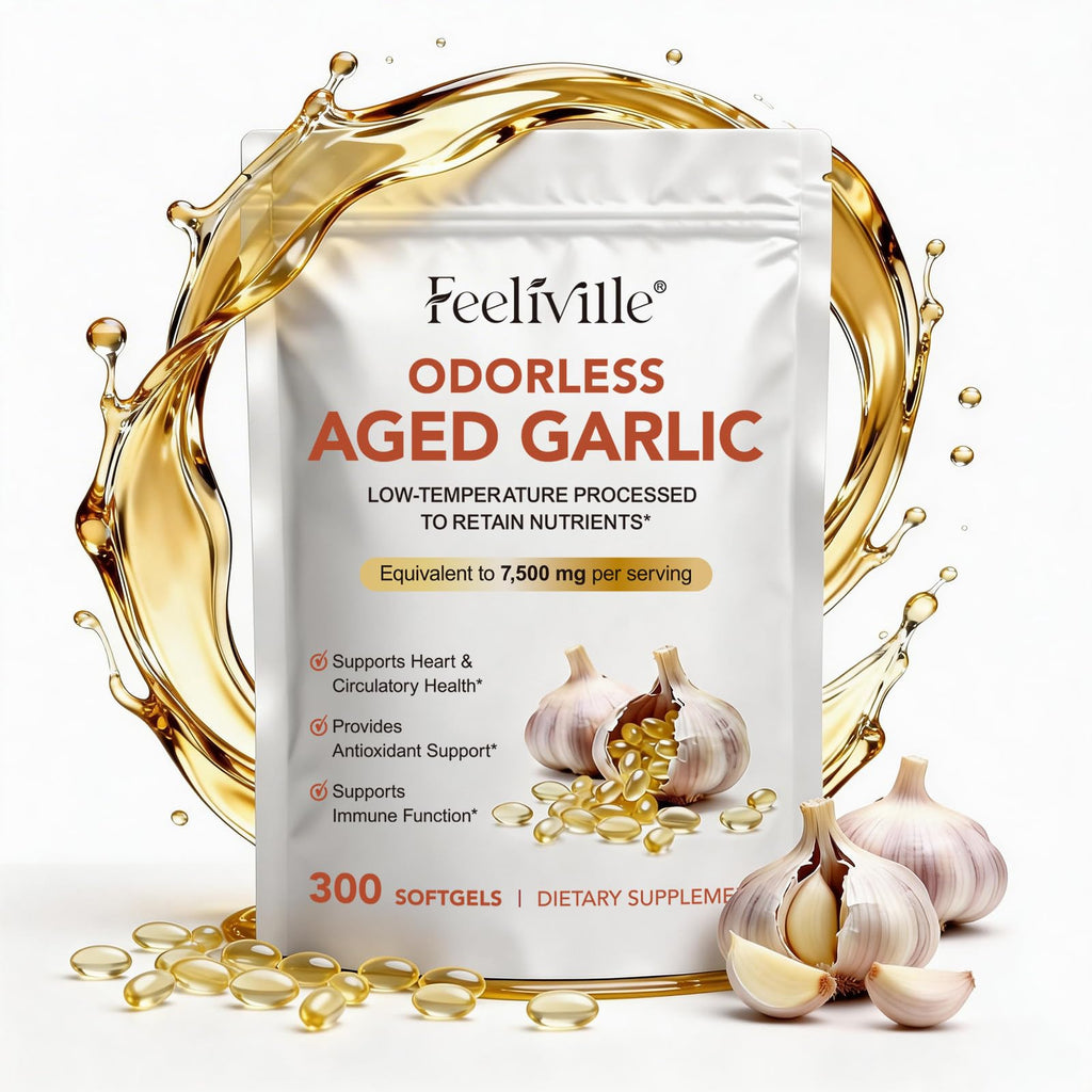 7500mg Odorless Garlic Capsules 300 Softgels W7442