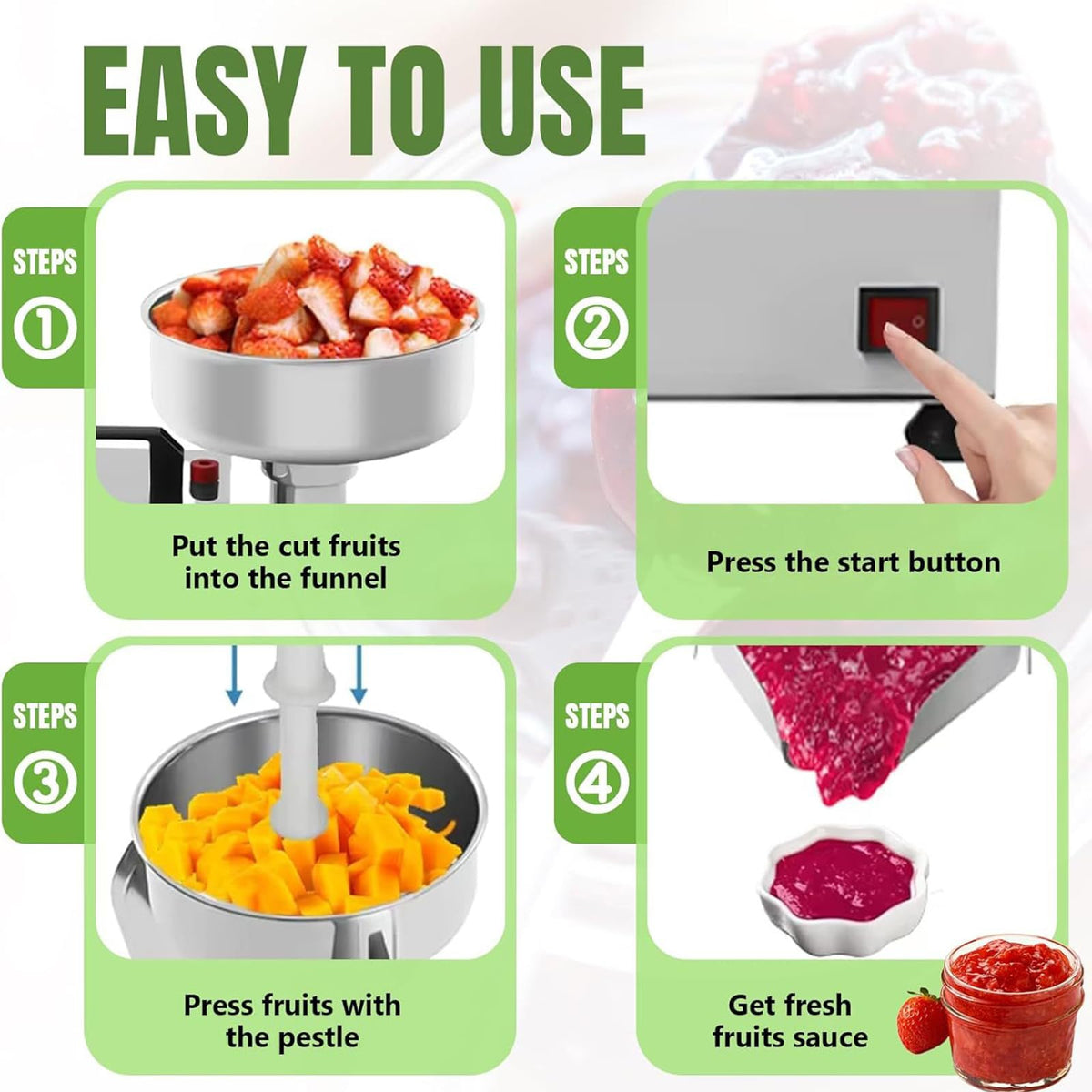 450W Stainless Steel Electric Tomato Strainer Machine K452