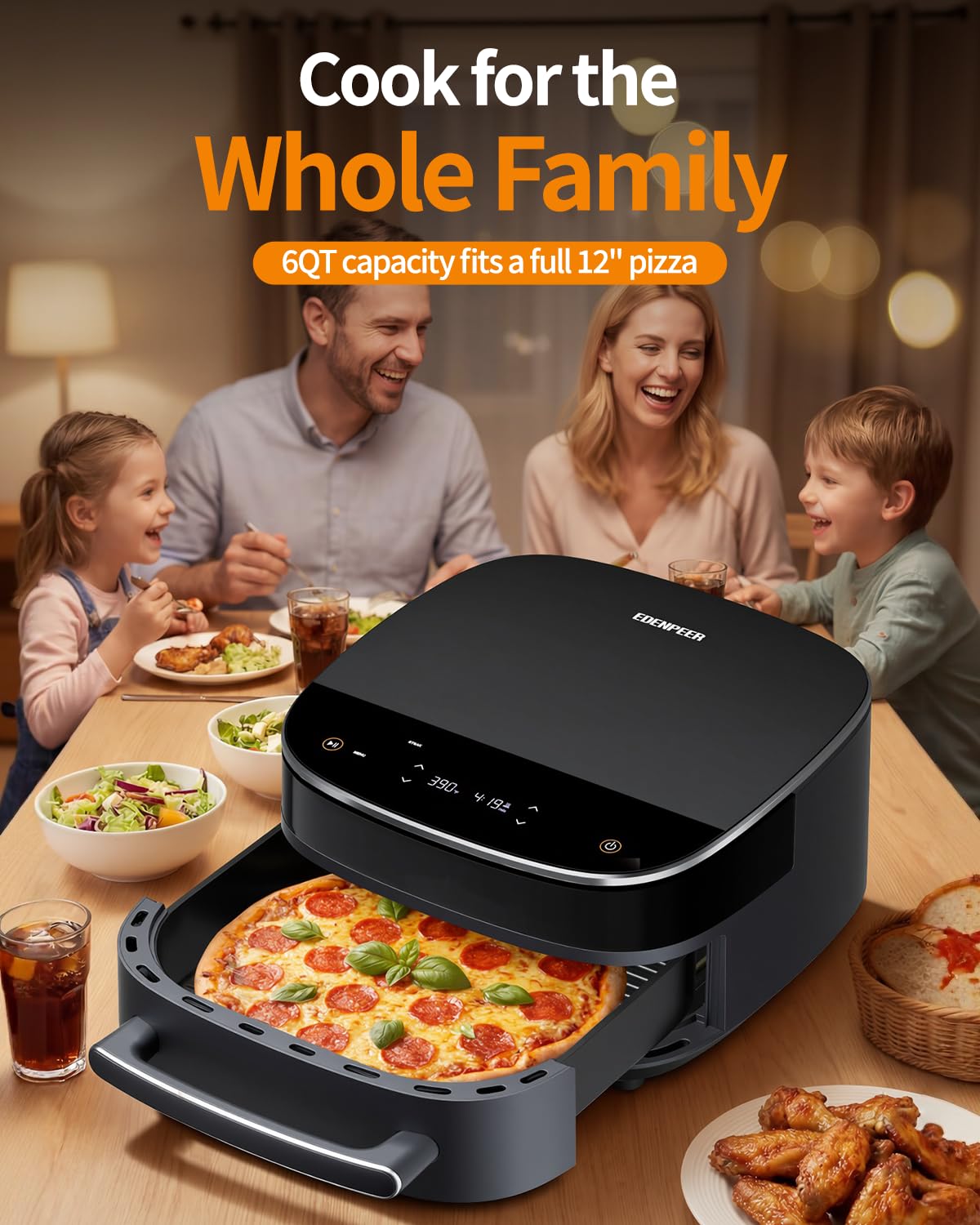 6 Quart Large Air Fryer N629