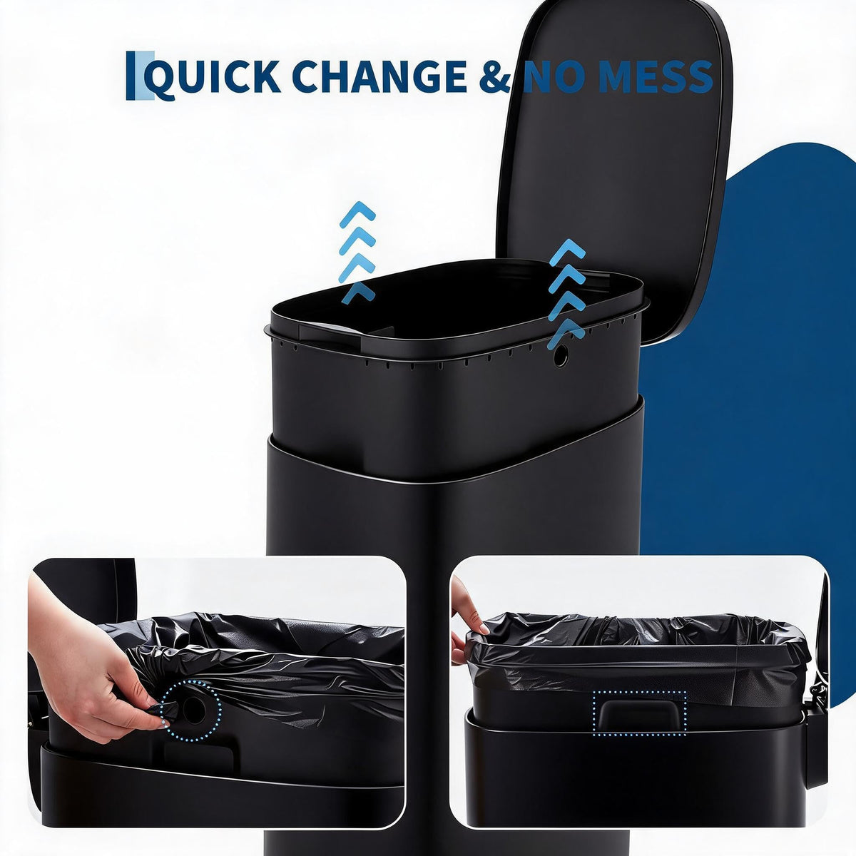 50 Liter Stainless Steel Step Trash Can H406032