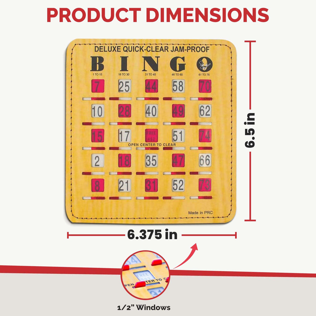 Bingo Cards with Sliding Windows 100 Pack J85193