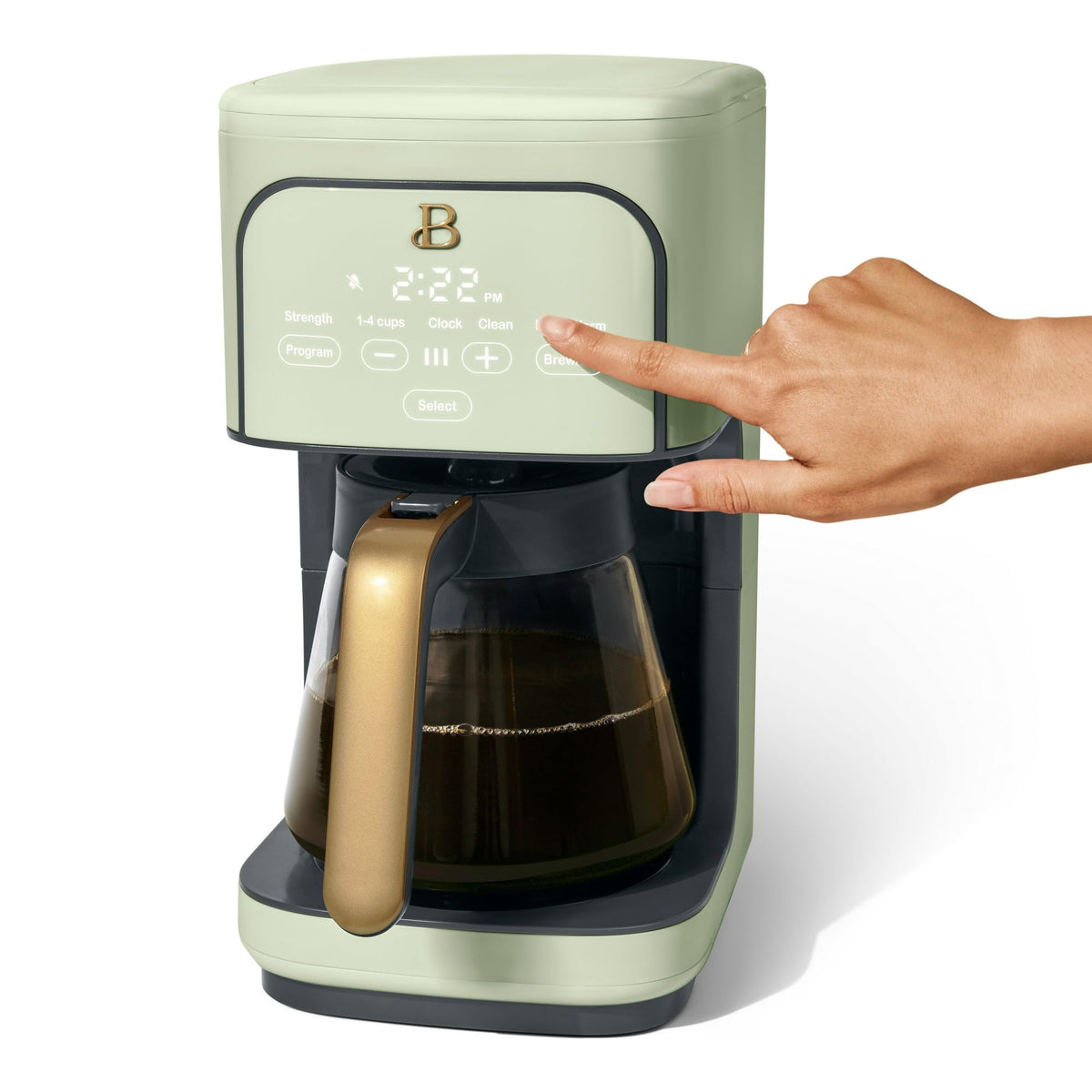 12 Cup Programmable Drip Coffee Maker with Glass Carafe A1987