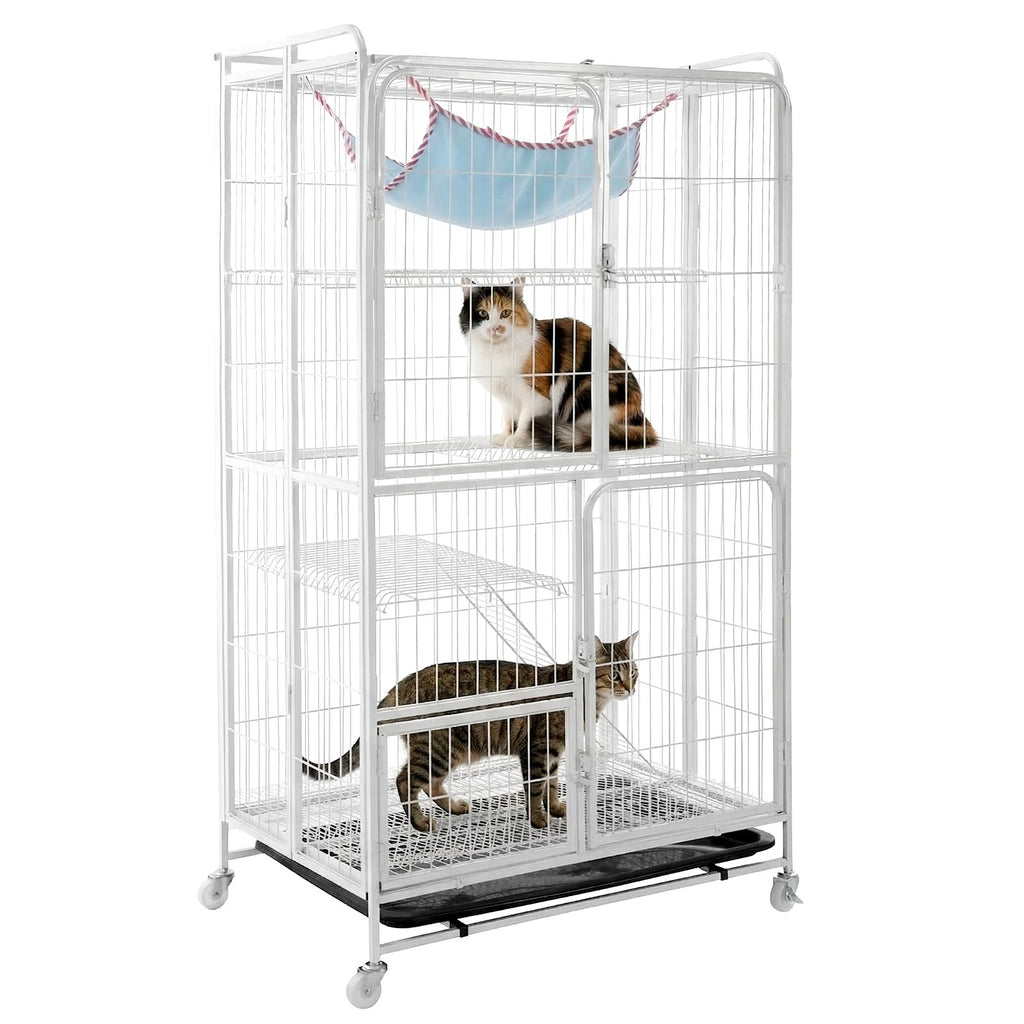 4-Tier Metal Wire Cat Playpen N53298