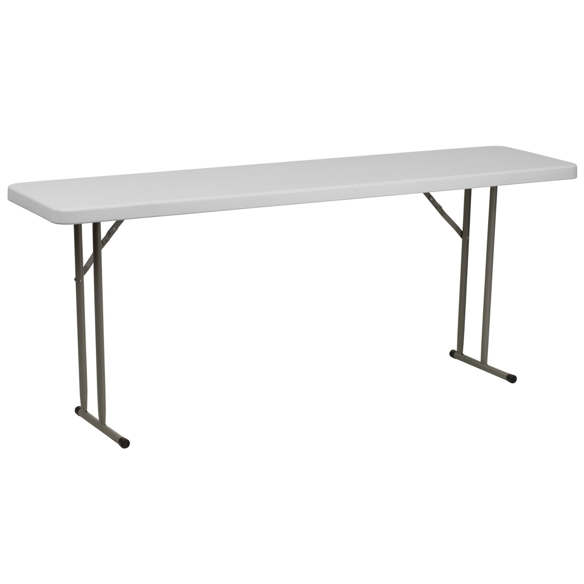 10 Pack 6-Foot Granite White Plastic Folding Table L5783