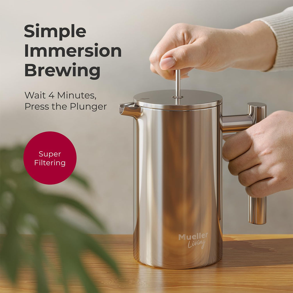20oz Stainless Steel French Press Coffee Maker S813216