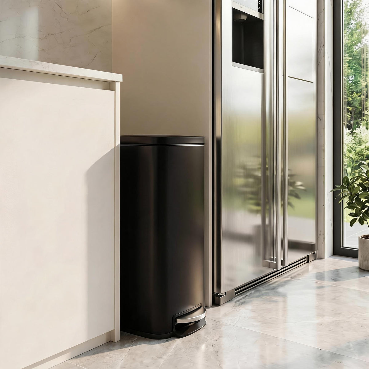 50 Liter Stainless Steel Step Trash Can H406032
