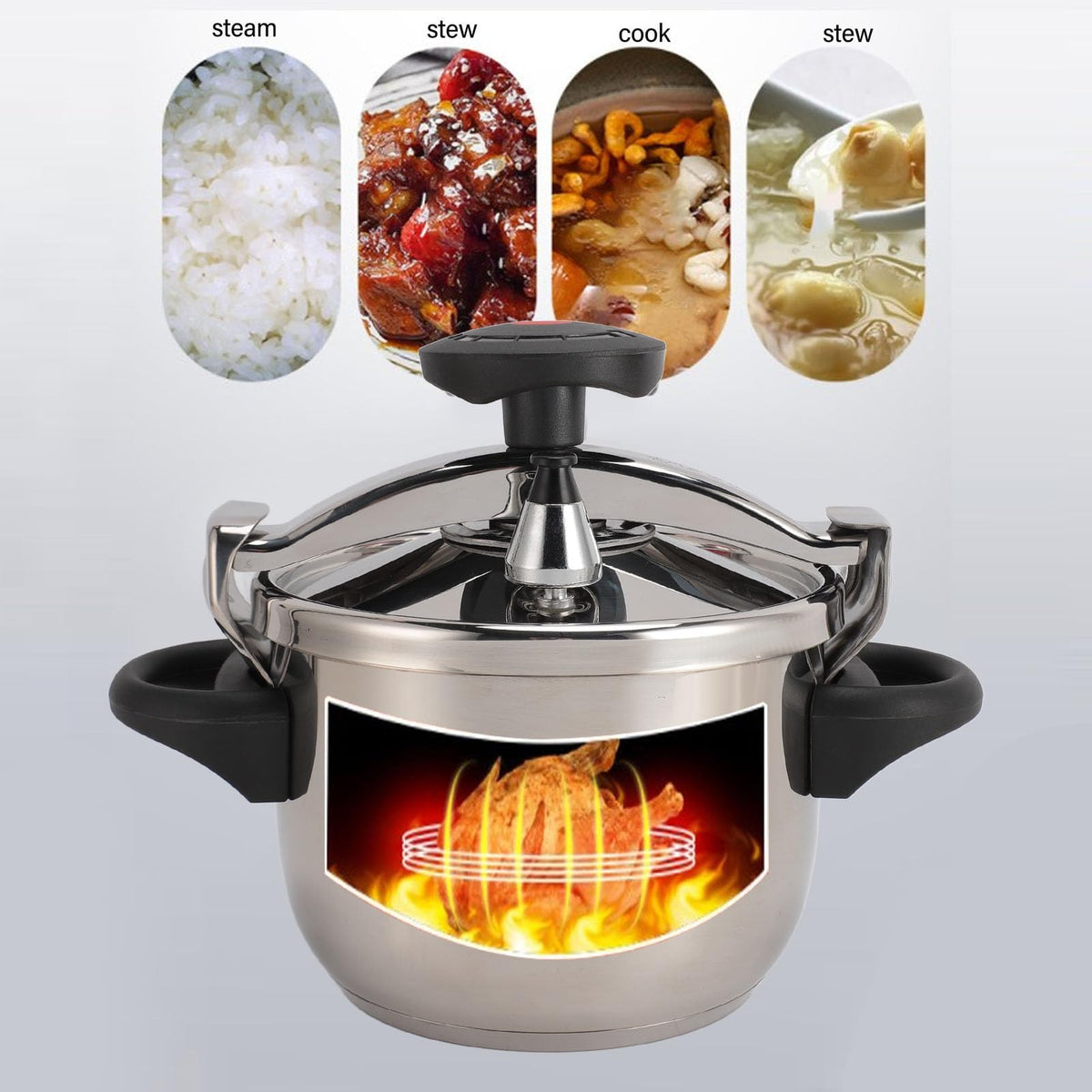 3L Stainless Steel Pressure Cooker M7260
