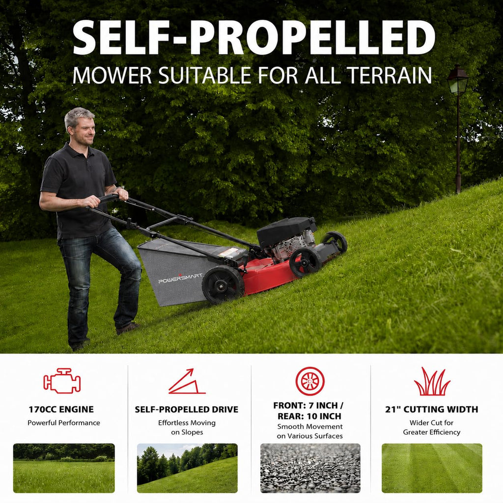 21" Gas Self-Propelled Lawn Mower X702