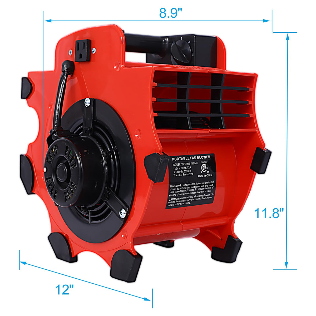 3-Speed Heavy-Duty Floor and Carpet Dryer D509