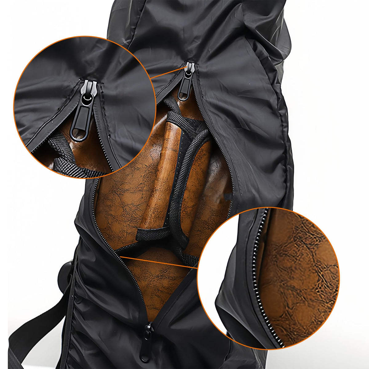 Black Waterproof Electric Guitar Bag Rain Cover O392848