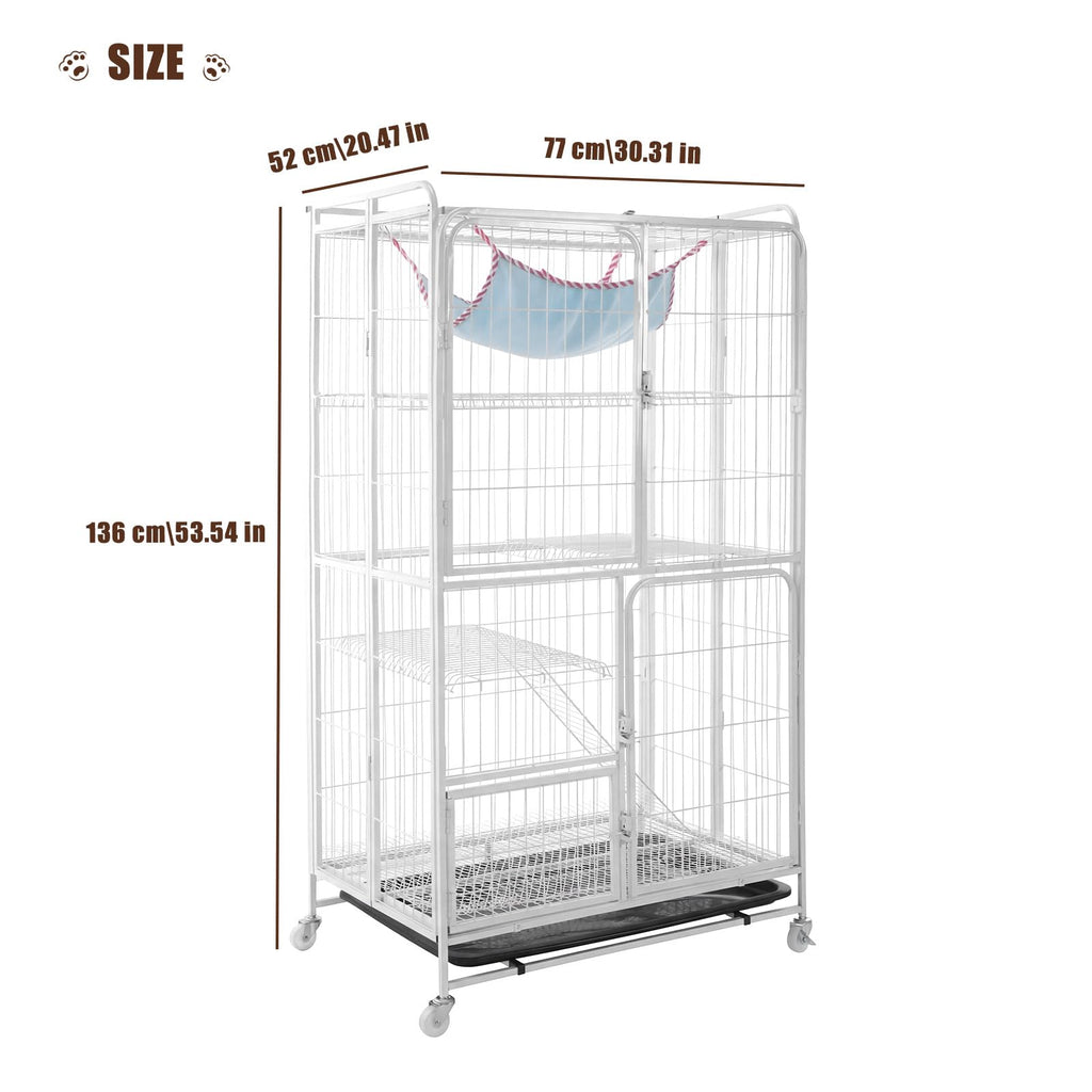 4-Tier Metal Wire Cat Playpen N53298