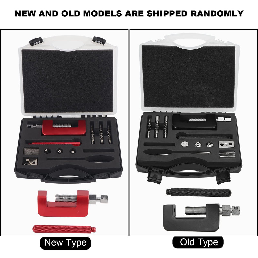 Motorcycle Chain Breaker Tool Set, 12-Piece Riveting Kit K320