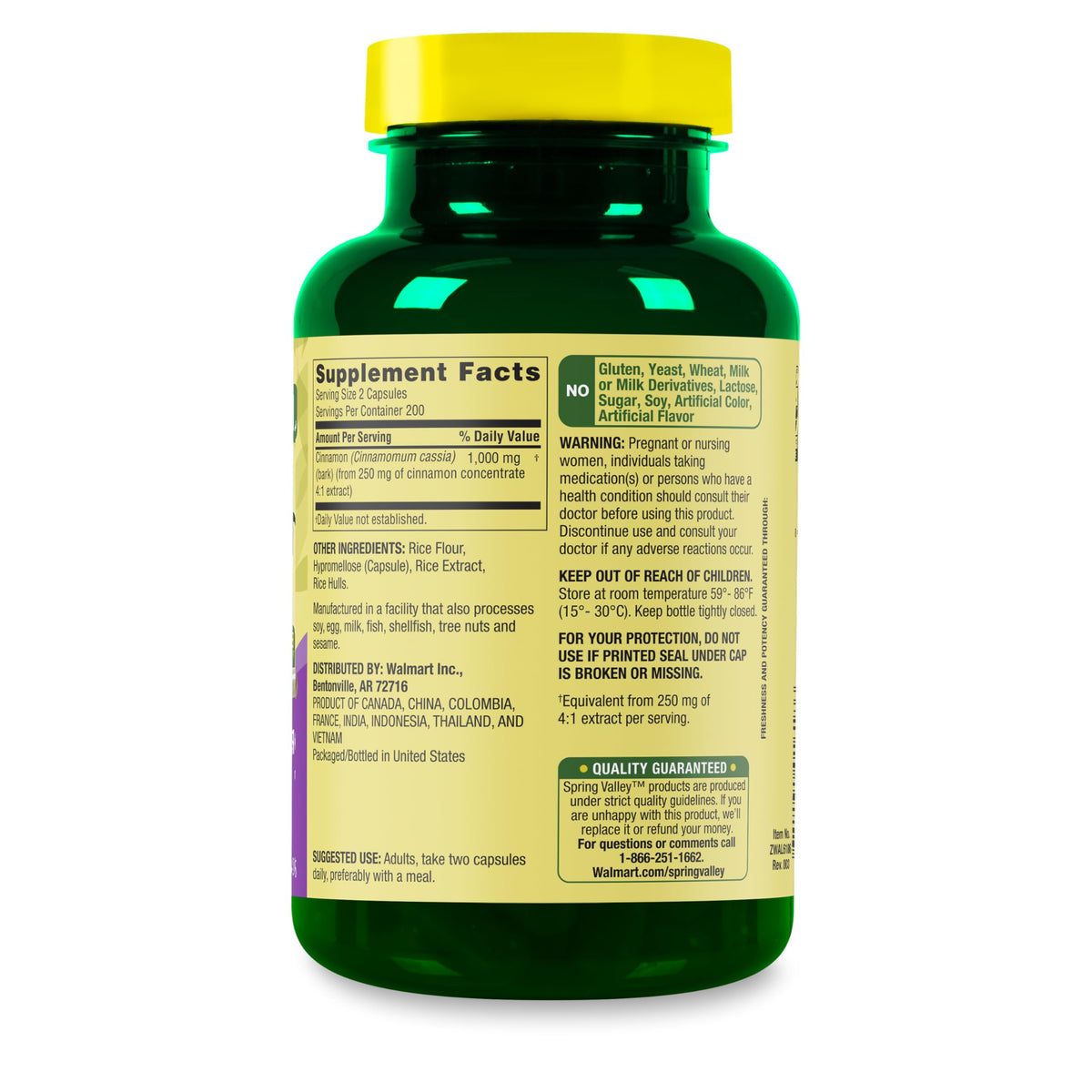 Cinnamon 1000 mg 400 Count Dietary Supplement J32153