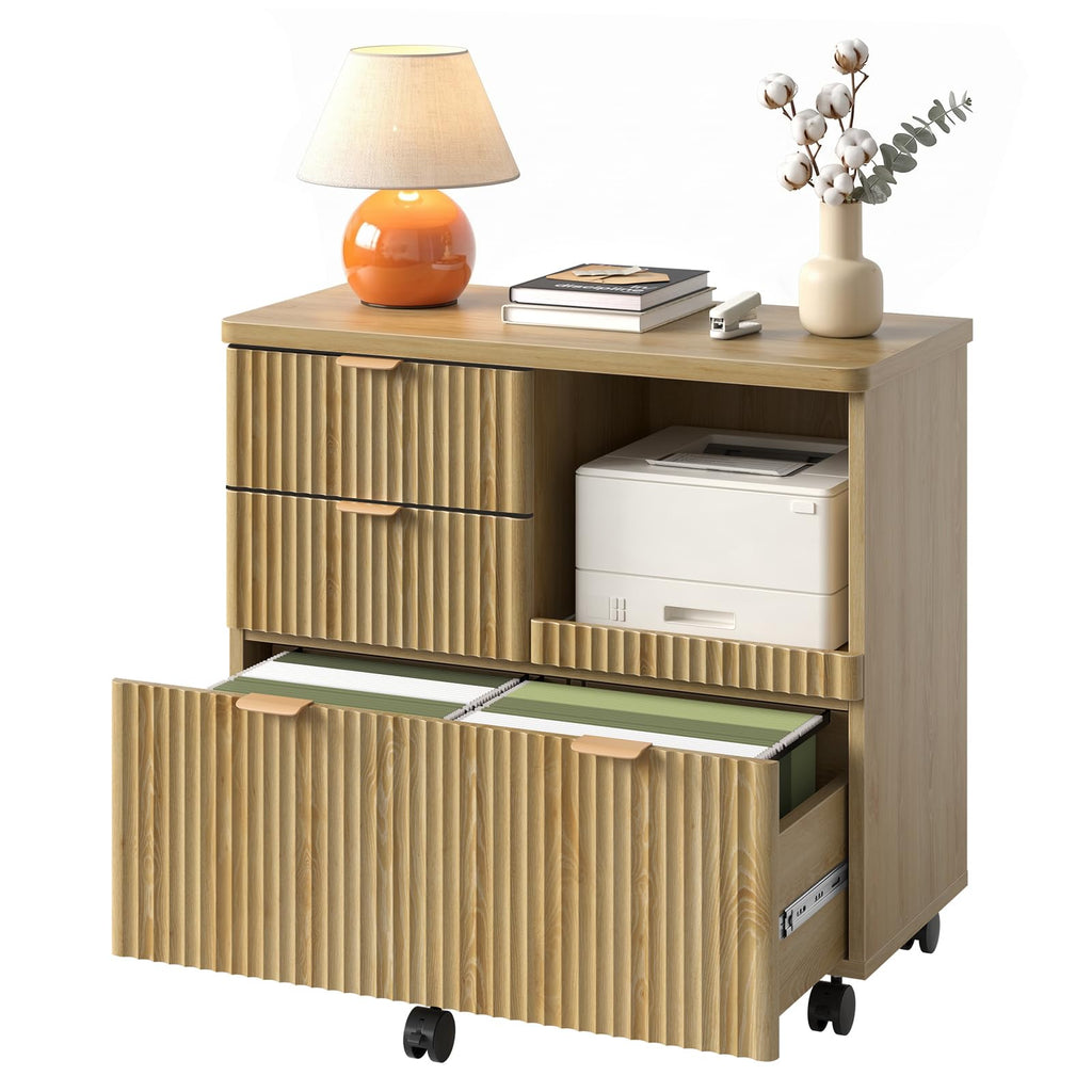 3 Drawer Wood File Cabinet K362109