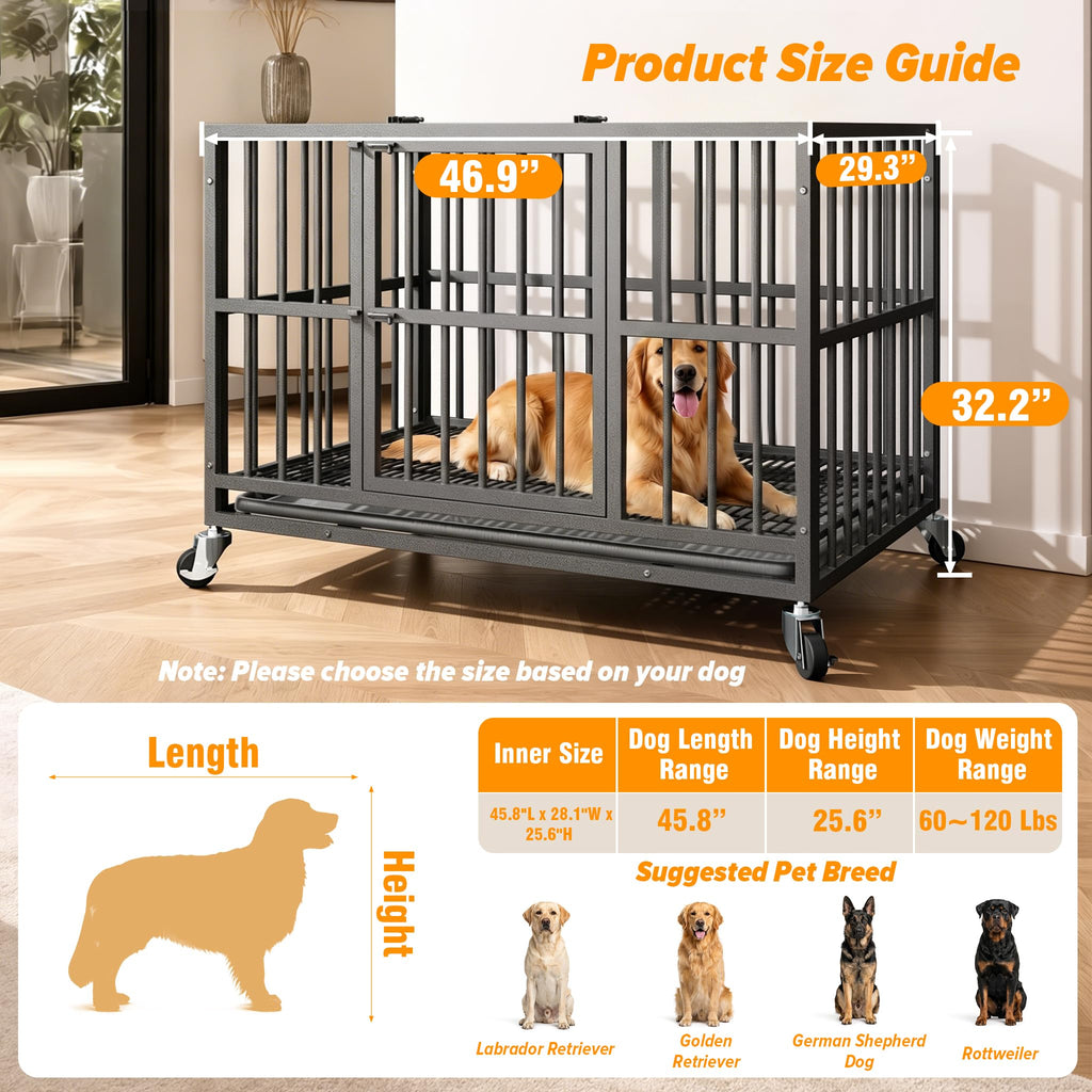 48 Inch Heavy Duty Dog Crate W53135