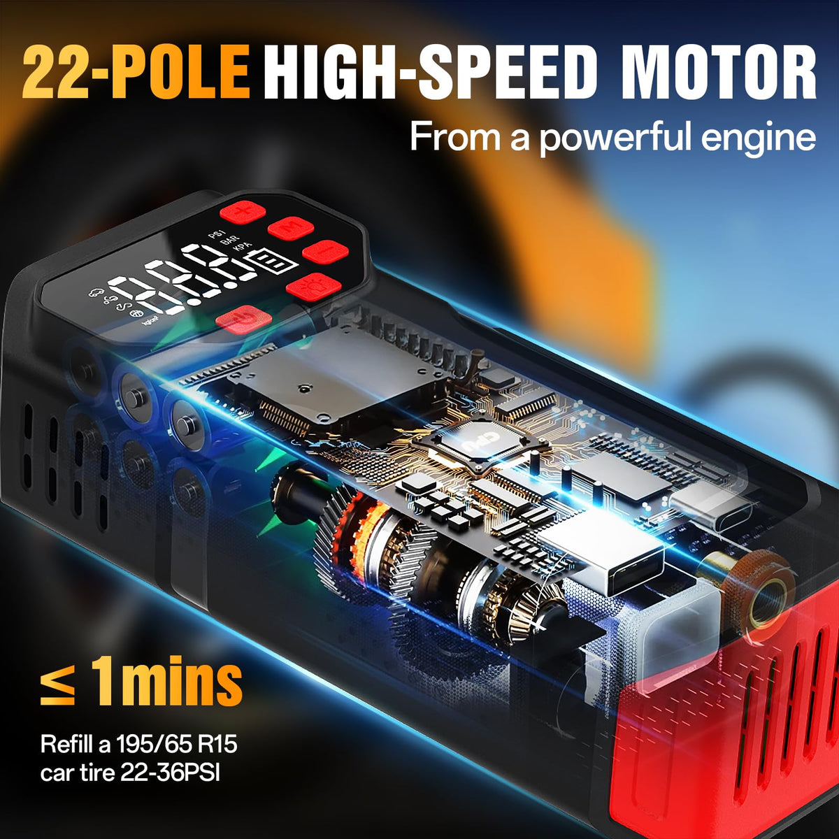 Portable Air Compressor 150PSI H2040