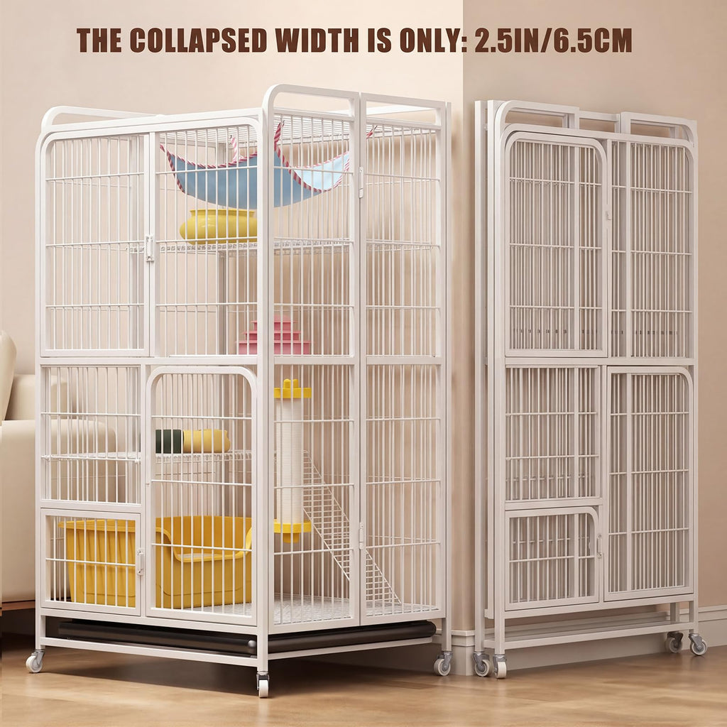 4-Tier Metal Wire Cat Playpen N53298