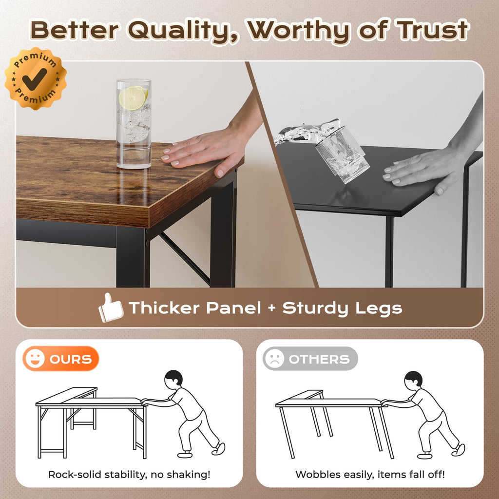63 Inch L Shaped Desk with Power Outlets U665973
