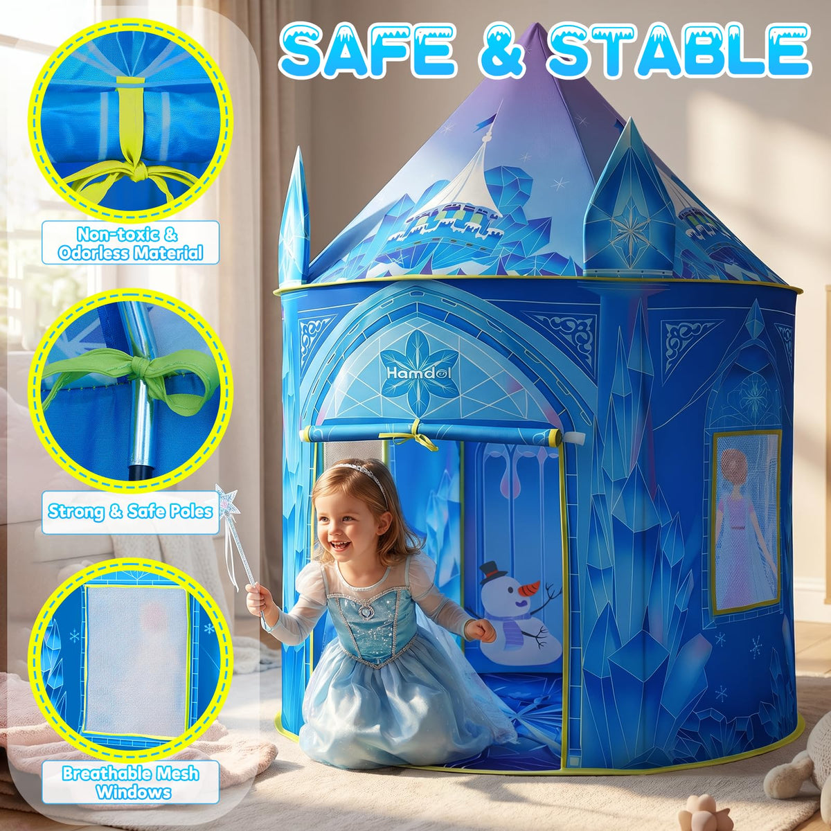 Princess Play Tent with Carry Bag I7746